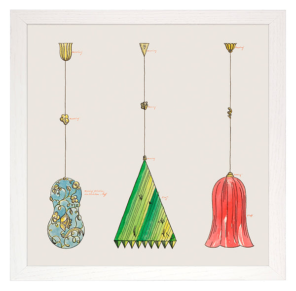 Fine Art Print: Josef Hoffmann - WW chandelier designs
