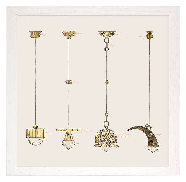 Fine Art Print: Josef Hoffmann - WW chandelier designs
