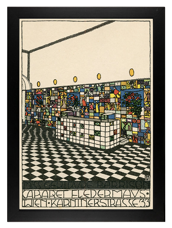 Kunstdruck: Wiener Werkstätte Kabarett Fledermaus