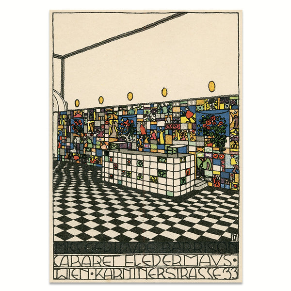 Kunstdruck: Wiener Werkstätte Kabarett Fledermaus