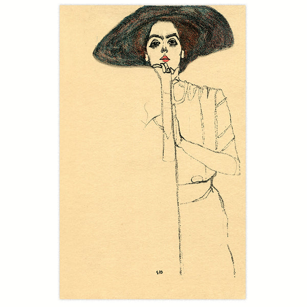 Egon Schiele - Frauenbildnis