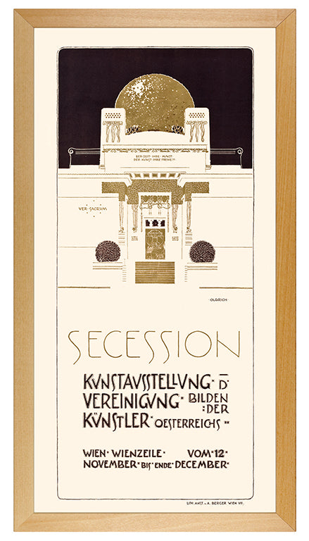 Kunstdruck: Plakat zur Ausstellung 1898