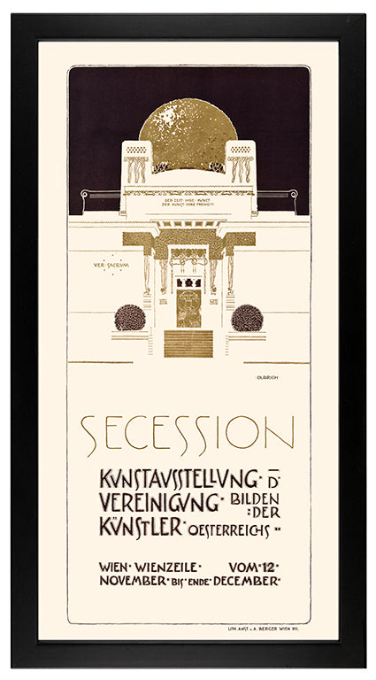 Kunstdruck: Plakat zur Ausstellung 1898