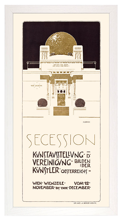 Kunstdruck: Plakat zur Ausstellung 1898