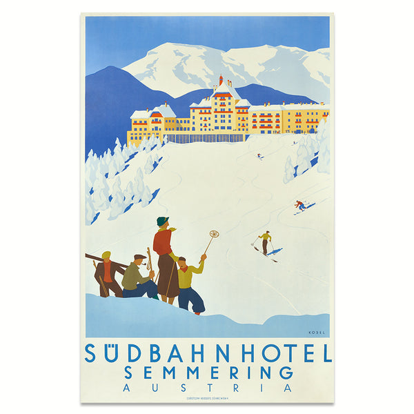 Art Print: Advertising poster 1933 - Südbahnhotel