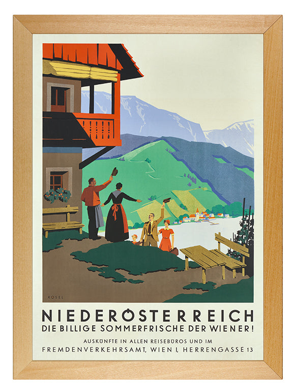 Kunstdruck: Werbeplakat 1935 - Niederösterreich