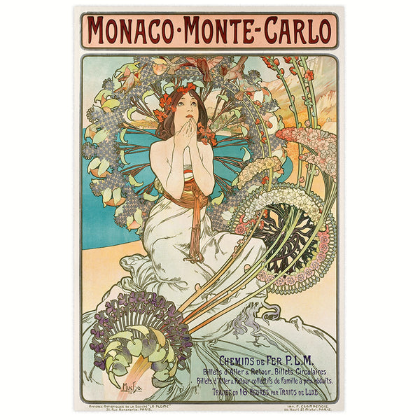 WERBEPLAKAT 1897 - Monaco Monte Carlo