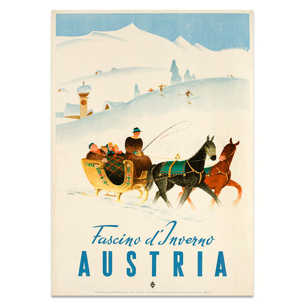 Kunstdruck: Tourismusplakat 1950