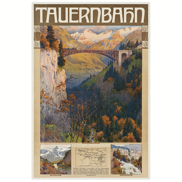 Werbeplakat 1905 - Tauernbahn