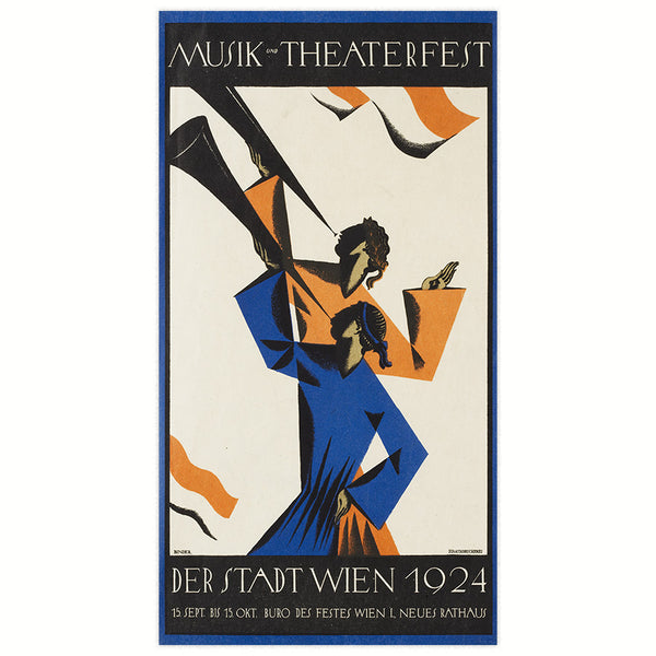 Werbeplakat 1924 - Musik und Theaterfest