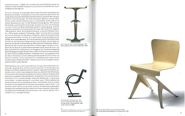 FREI SCHWINGEN - Stühle zwischen Architekturmanifest und Materialexperiment